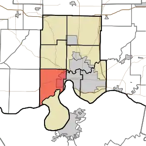 Location in Vanderburgh County