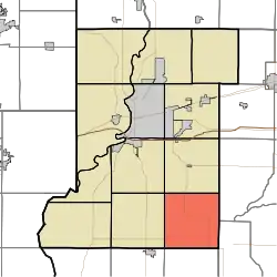 Location in Vigo County