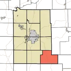 Location in Monroe County