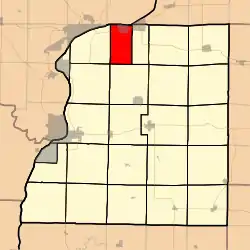 Location in Hancock County