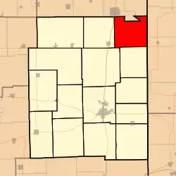 Location in Edgar County