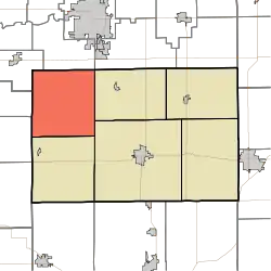 Location in Tipton County