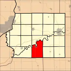 Location in Whiteside County