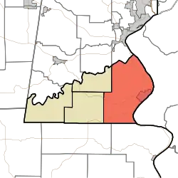 Location in Ohio County