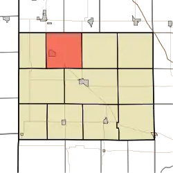 Location of Richland Township in Benton County