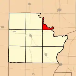 Location in Brown County