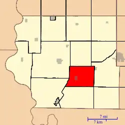 Location in Fremont County