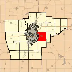 Location in Sangamon County