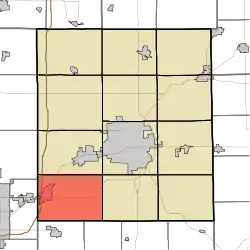 Location of Salem Township in Delaware County