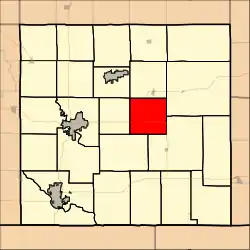 Location in Cowley County