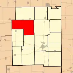 Location in Edgar County