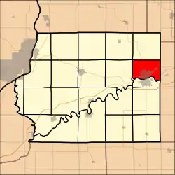 Location in Whiteside County