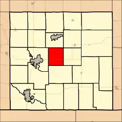 Location in Cowley County