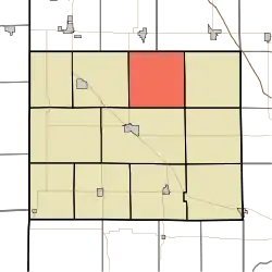 Location of Union Township in Benton County