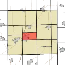 Location of Union Township in DeKalb County