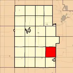 Location in Dickinson County