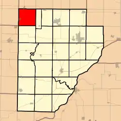 Location in Fulton County