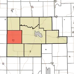 Location of Union Township in Fulton County