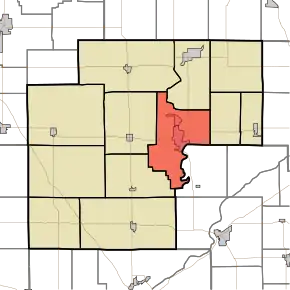 Location in White County