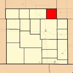 Location in Barber County