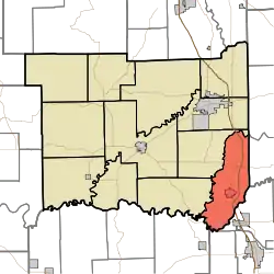 Location in Jackson County