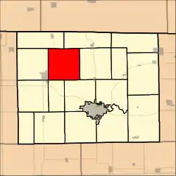 Location in Stephenson County