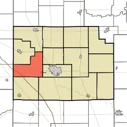 Location of Washington Township in Clinton County