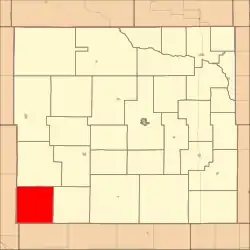 Location in Custer County