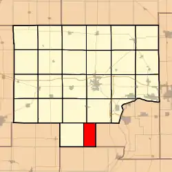 Location in Bureau County