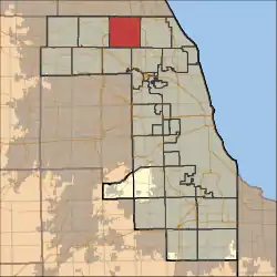 Location in Cook County