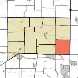 Location of Whitewater Township in Franklin County