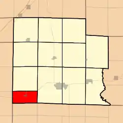 Location in Clay County