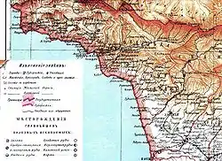 Image 2Map of Sukhumi district (Abkhazia), 1890s (from History of Abkhazia)