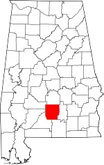 State map highlighting Butler County