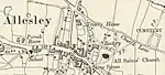 Map of Allesley and Trinity House (1900 – 1910)