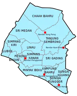 Chaah Bahru in Batu Pahat District