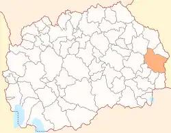 Location of Municipality of Berovo