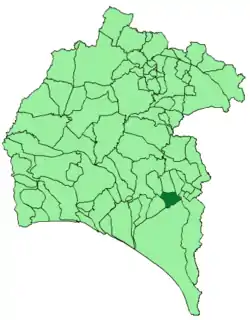 Location of Bollullos Par del Condado