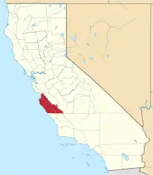 Location in the state of California