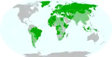 Map of Europlug-compatible sockets