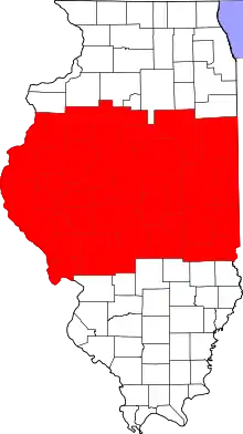 Map of Central Illinois