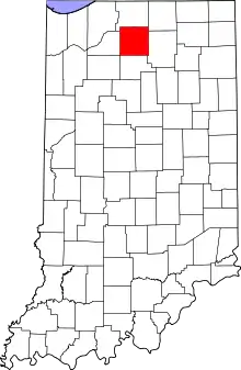 State map highlighting Marshall County