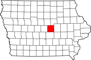 State map highlighting Marshall County