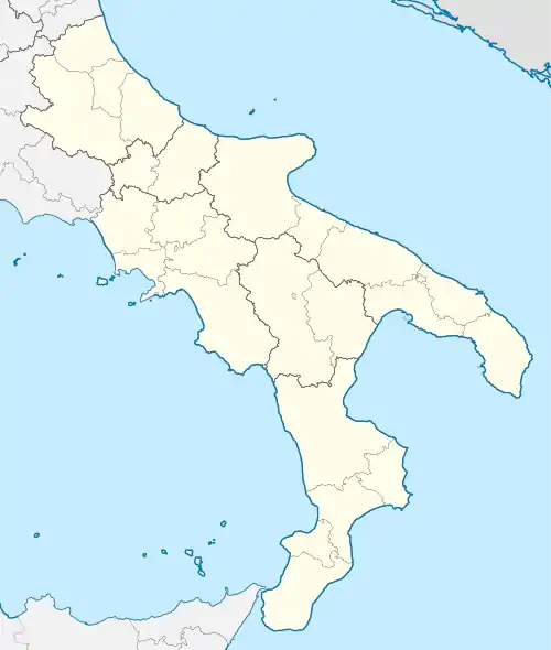 2021–22 Serie C is located in Southern Italy