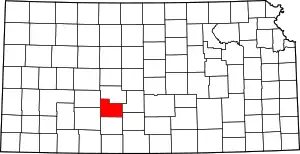 State map highlighting Edwards County