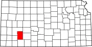 State map highlighting Gray County