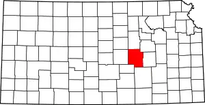 State map highlighting Marion County