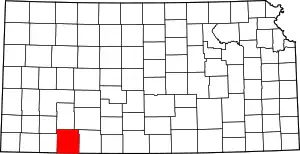 State map highlighting Meade County