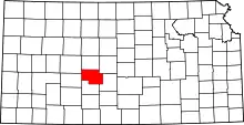 State map highlighting Pawnee County