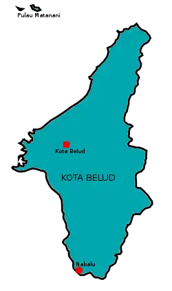 Location of Kota Belud District